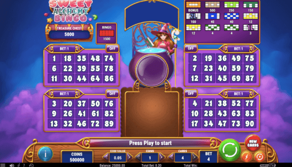 sweet alchemy bingo